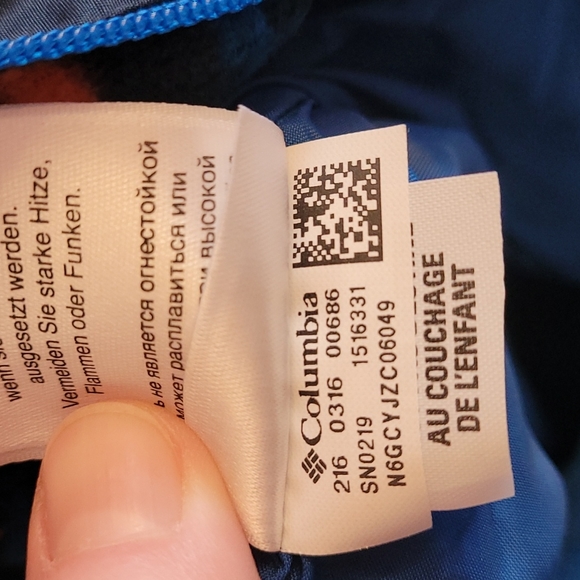 COLUMBIA boys bunting - Picture 6 of 6